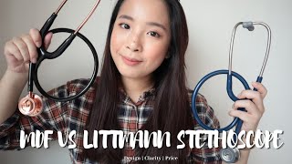 MDF VS LITTMANN Stethoscope Review | MDF 777 Rose Gold & Littmann Classic iii | S1 & S2 Heart Sounds