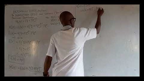 How to get the Expected Value and Variance of  Bernoulli distribution