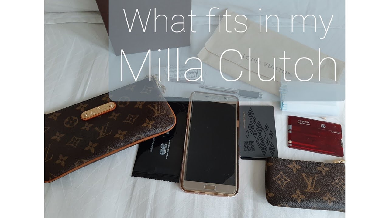 Louis Vuitton White Monogram Canvas Milla MM Pochette Louis Vuitton | The  Luxury Closet