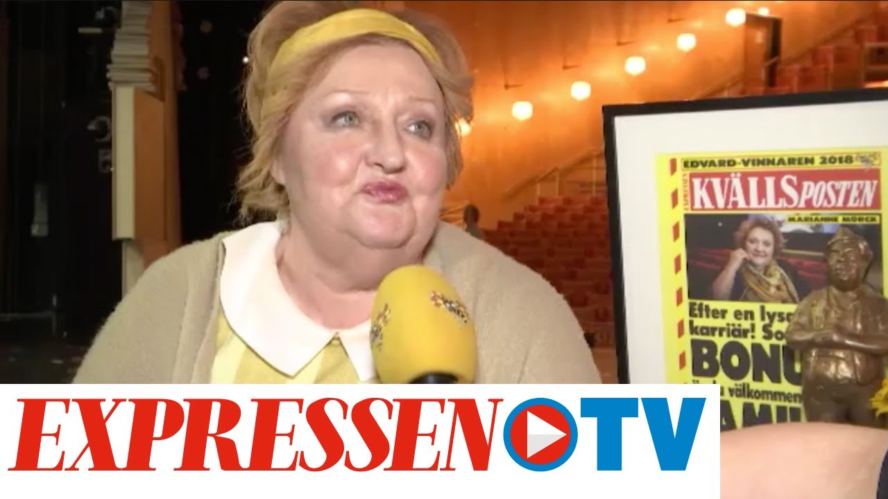 Marianne Mrck fr rets Edvardpris: "Fick en chock" - YouTube