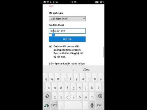 Video Hướng dẫn tạo tài khoản Microsoft cho Windows Phone - youtube