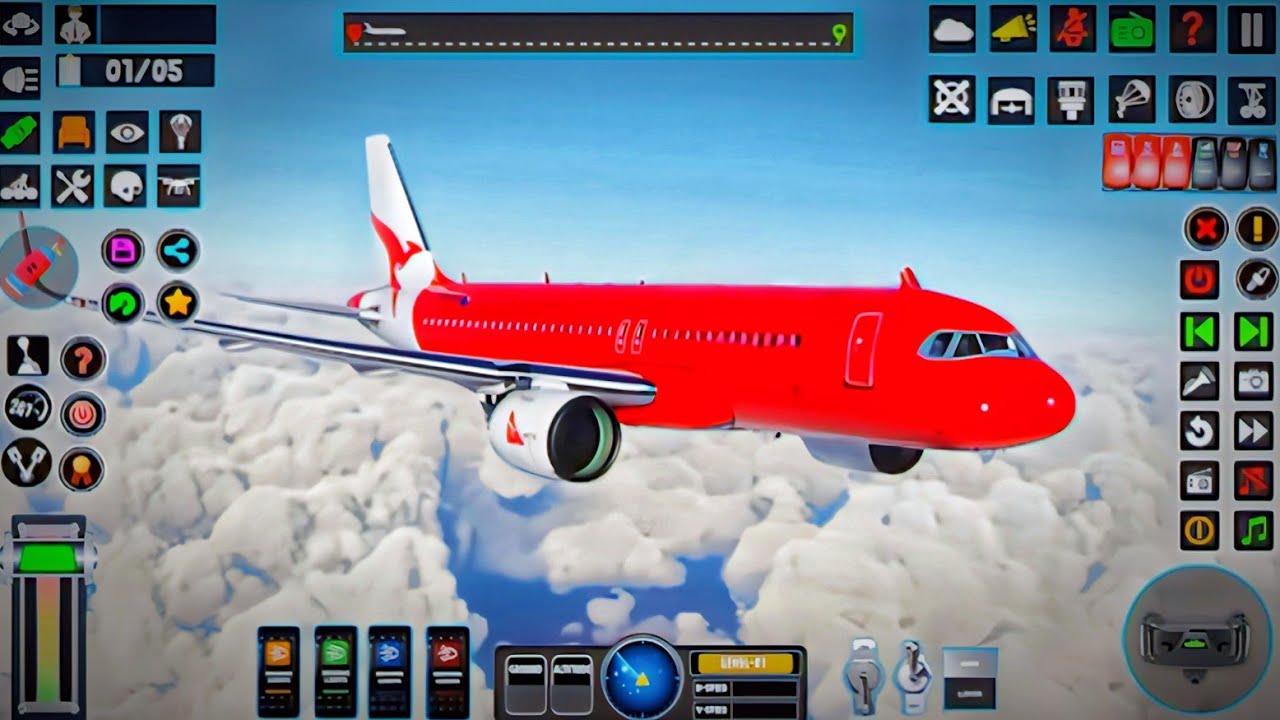 Real Flight Airplane City Pilot Simulator - Plane Boeing Emergency Landing - Android Gameplay