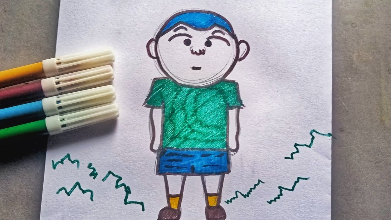 How to draw Masao sato form shinchan