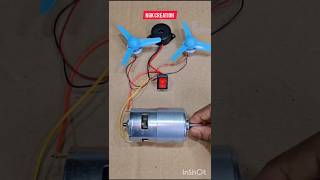 Amazing DC Motor Fan & horn Experiment ⚡🔥 #shorts