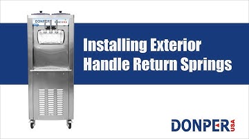 D900H, D900, D800H, D800 - Installing Handle Return Springs