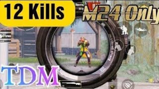 m24 12 kills TDM pubg Gameplay squad vs squad/realme 9 pro plus Gameplay/