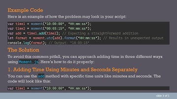 How to Add Time Correctly in Moment.js without Errors