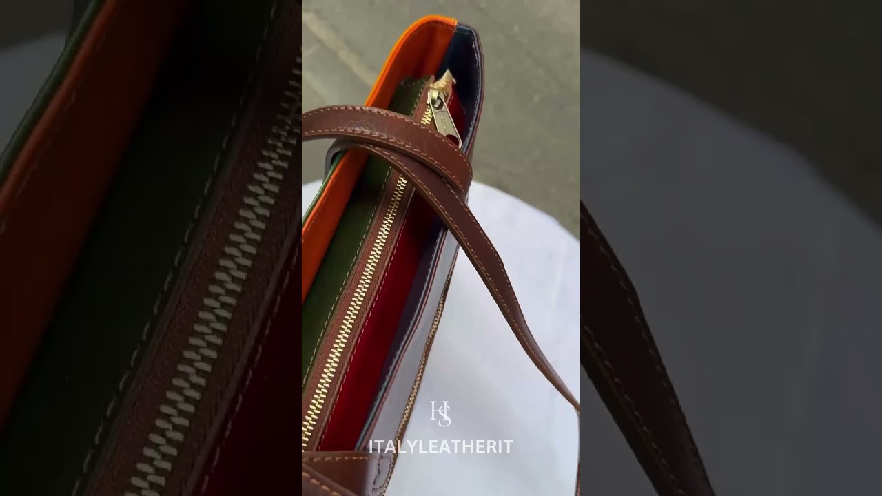 Italian Handmade Leather Tote Bag: Elegance and Craftsmanship from Florence 