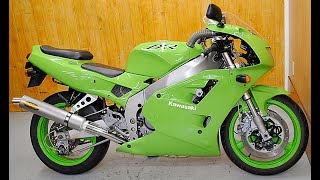 Kawasaki ZXR400('95) exhaust sound with Tsukigi muffler and details. カワサキZXR400詳細及び月木マフラー音