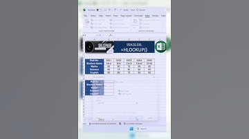 Excel HLOOKUP in 15 Seconds #shorts