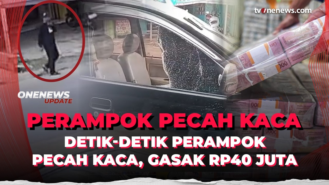 Siang Bolong! Perampok Pecah Kaca Mobil di Majalengka Gasak Uang Rp40 Juta | OneNews Update