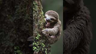 Cutest Baby Sloth Ever 😍 #sloth #babysloth #cute