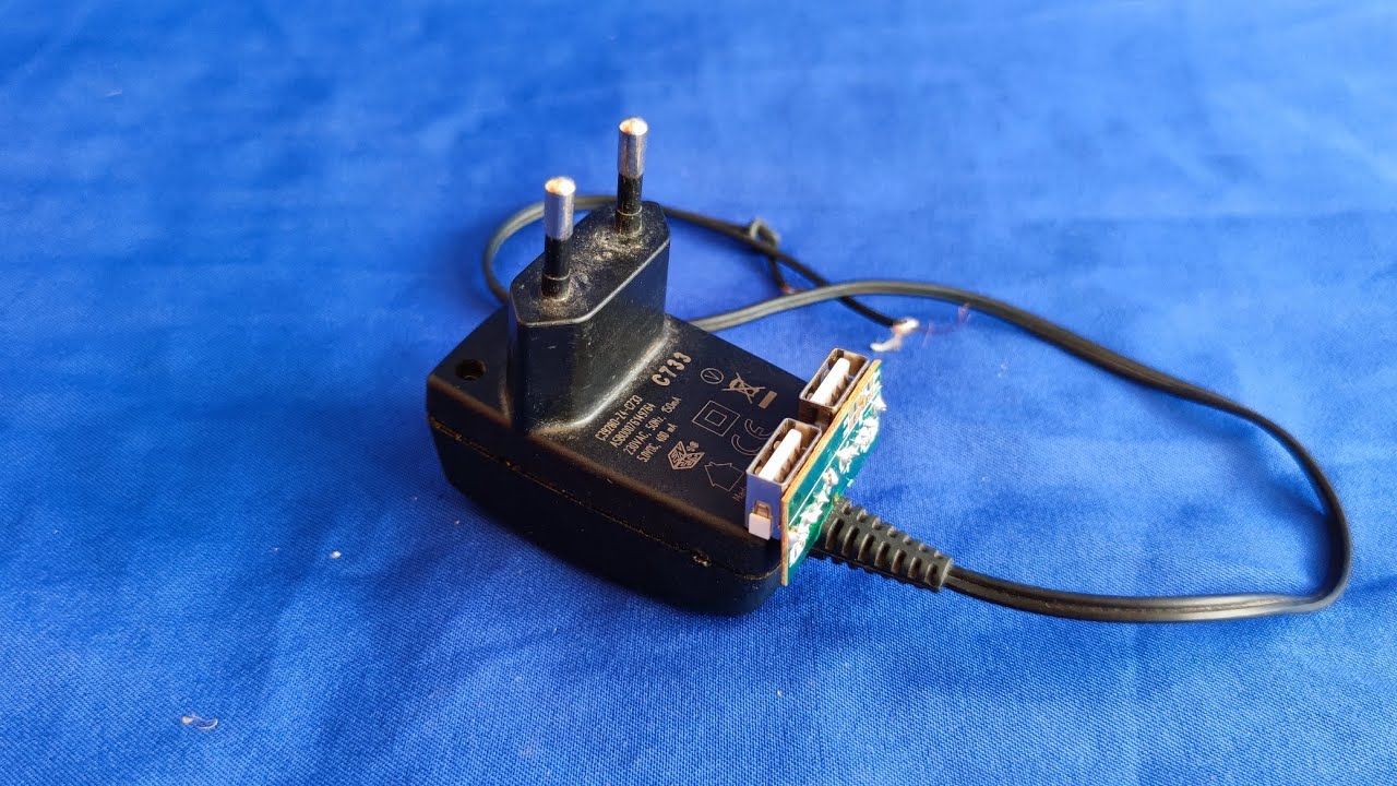 How to convert a normal 5V charger into a USB charger to charge all Android phones YouTube