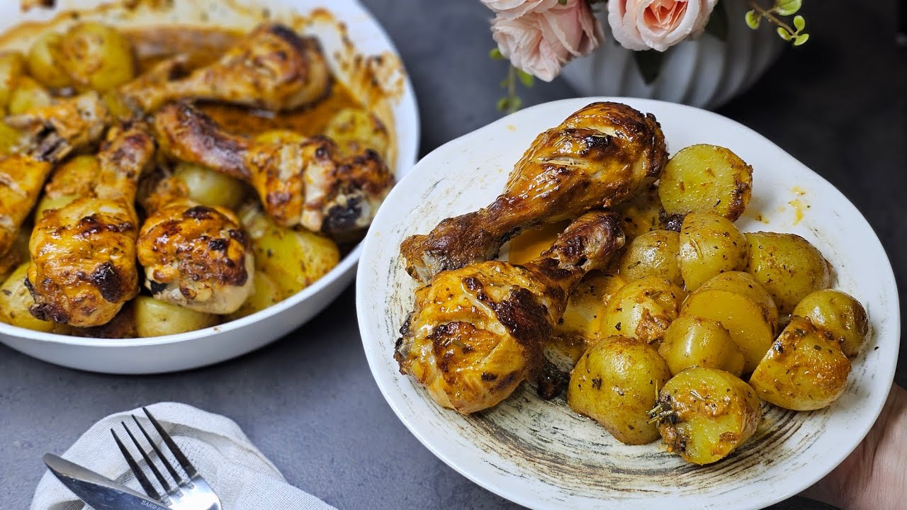 Mëso Sekretin si ti pjekni Kofshat e Pulës dhe tju mbesin të Buta - Drekë e Shpejt dhe Plot Shije