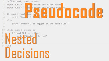 Nested Conditions within Pseudocode