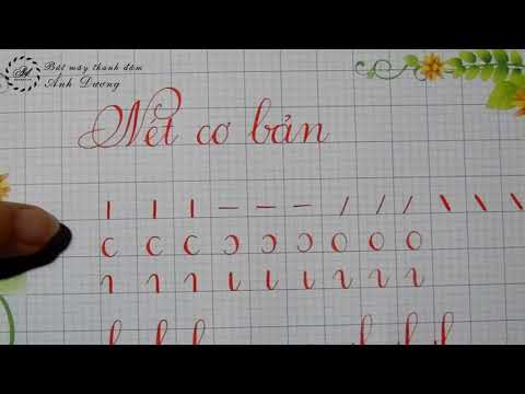 Video Nhóm các nét cơ bản trong luyện chữ đẹp - youtube
