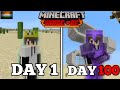 I Survived 100 DAYS OF HARDCORE MINECRAFT, In ADESERT ONLY WORLD Hindi 😁