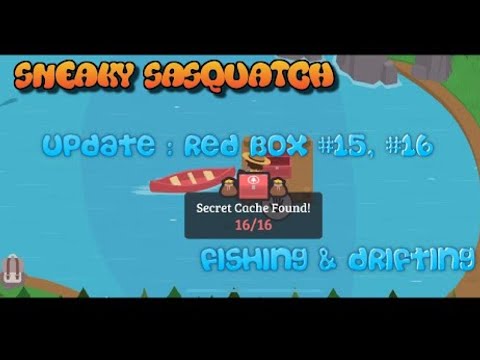 Sneaky Sasquatch News - Update Red Box (secret) #15, #16 and New Fishing Stuffs [Apple Arcade]