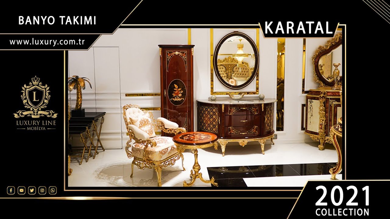 Karatal Klasik Banyo Takımı Karatal Classic Bathroom Set Luxury