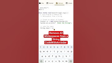 remove all whitespaces from string in java #java #viral