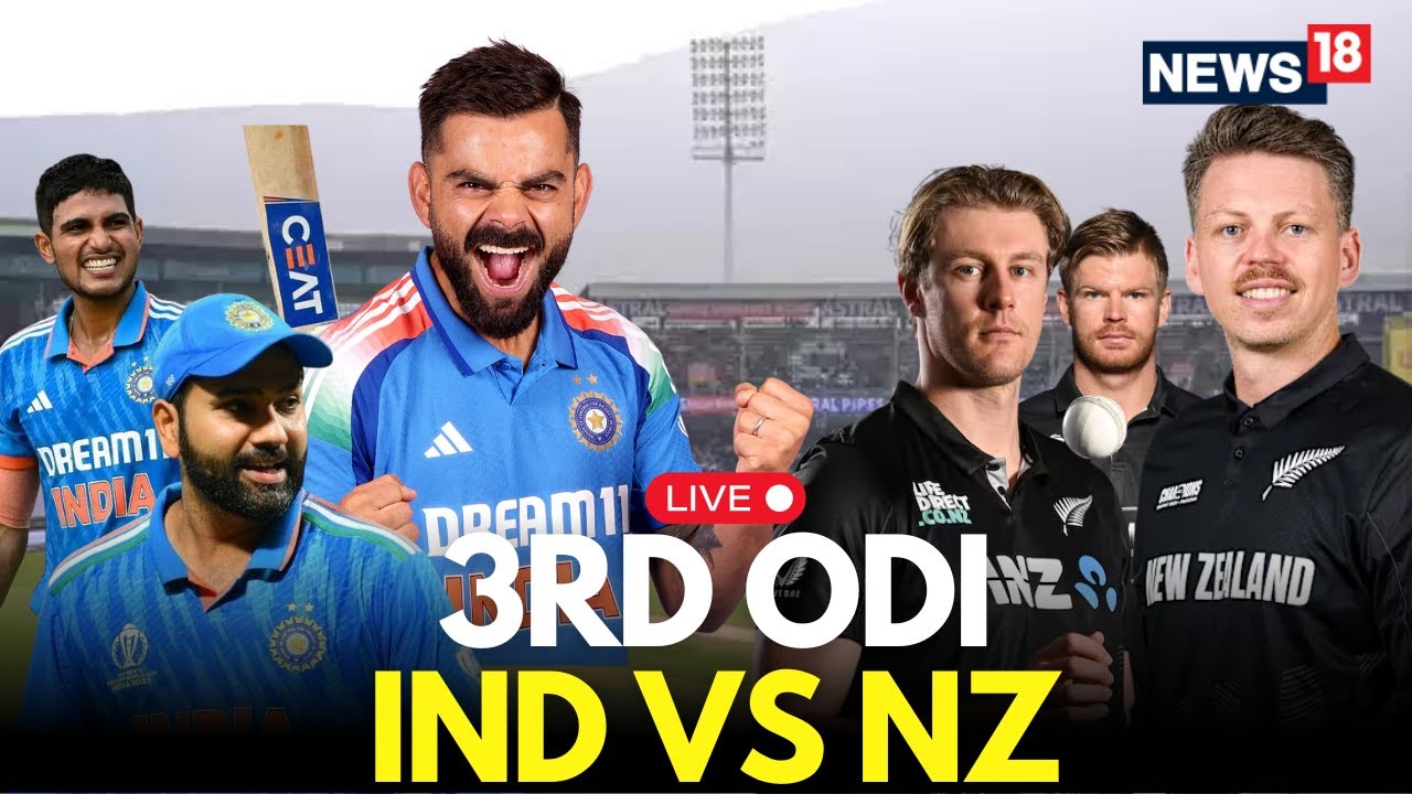 India Vs New Zealand 3rd ODI | New Zealand Tour Of India 2026 - LIVE ...