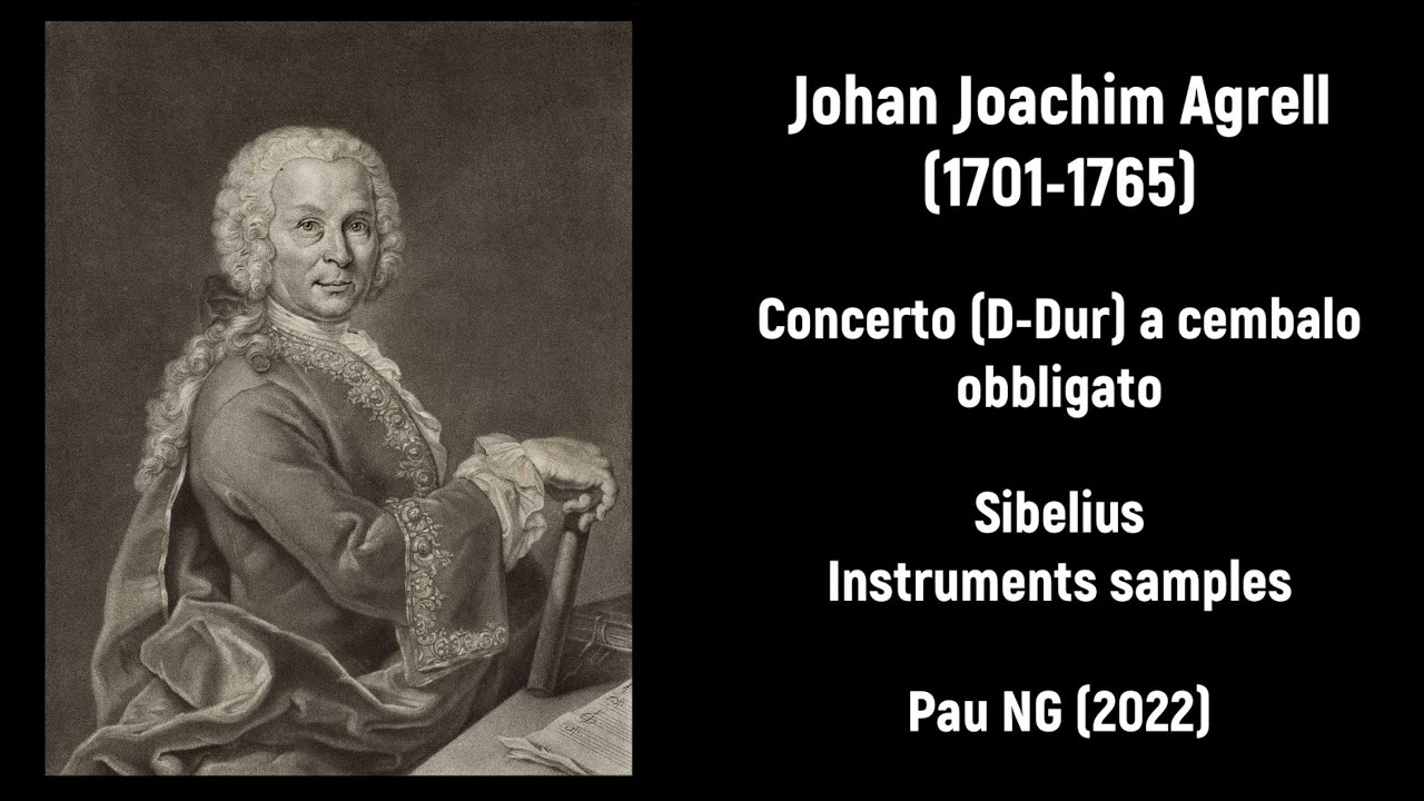 [Sheet music] Johan Joachim Agrell (1701-1765) - Concerto (D-Dur) a ...