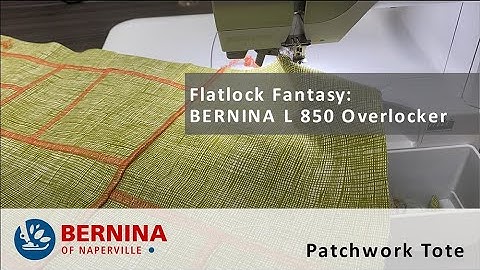 Flatlock Fantasy on the BERNINA L 850 Overlocker
