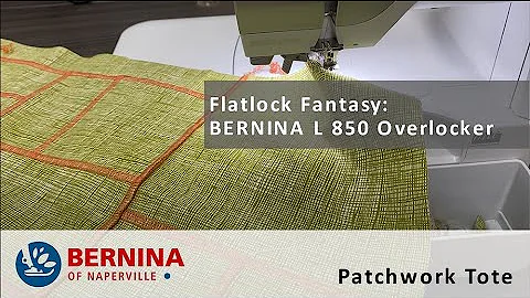 Flatlock Fantasy on the BERNINA L 850 Overlocker