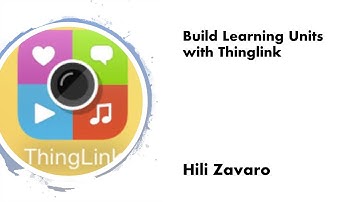 THINGLINK tutorial in English for Teachers - Hili Zavaro