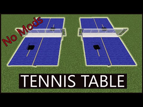 How to make a Tennis Table/Ping Pong Table in Minecraft| Tutorial
