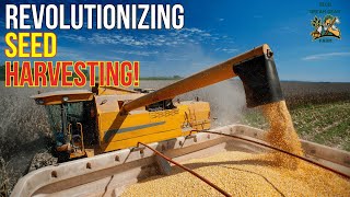 Revolutionizing Agriculture High-Tech Seed Harvesting Machines In Action