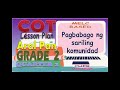 COT Lesson Plan in  Araling Panlipunan 2 (Q2) - Pagbabago sa sariling komunidad Mp3 Song
