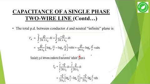KTU EE 301 | PGTP | CAPACITANCE OF SINGLE PHASE  TWO WIRE LINE |      (MALAYALAM)