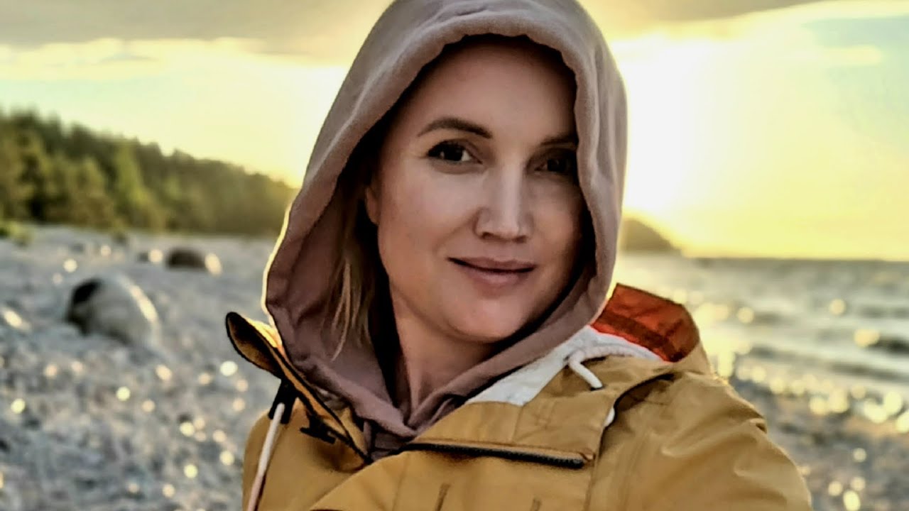 Финский залив в лучах заката! С сестрой в отпуске. - YouTube