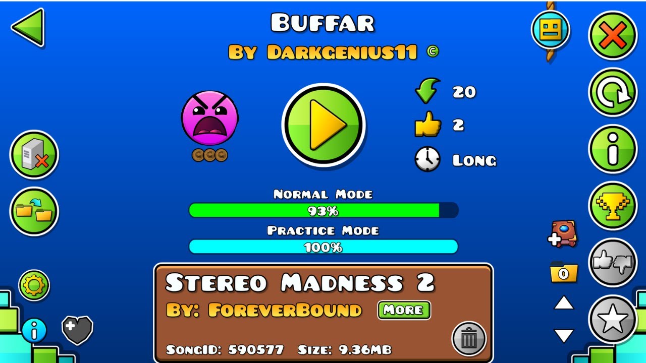 I Buffed The Level Sonar To Insane! (Geometry Dash) - YouTube