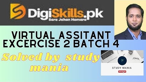 Digiskills course |virtual assistant exercise 2 batch 4 solution | Digiskill VA |#freelancing #VA
