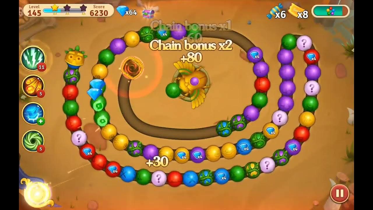 Jungle Marble Blast 2 Level 145 YouTube