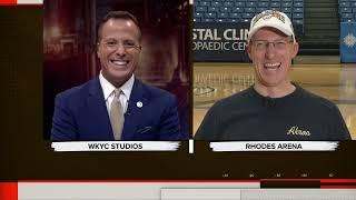 Akron men's basketball coach John Groce goes one-on-one with 3News sports anchor Nick Camino