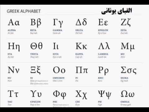 تصویری: 5 حرف اول الفبای یونانی کدامند؟