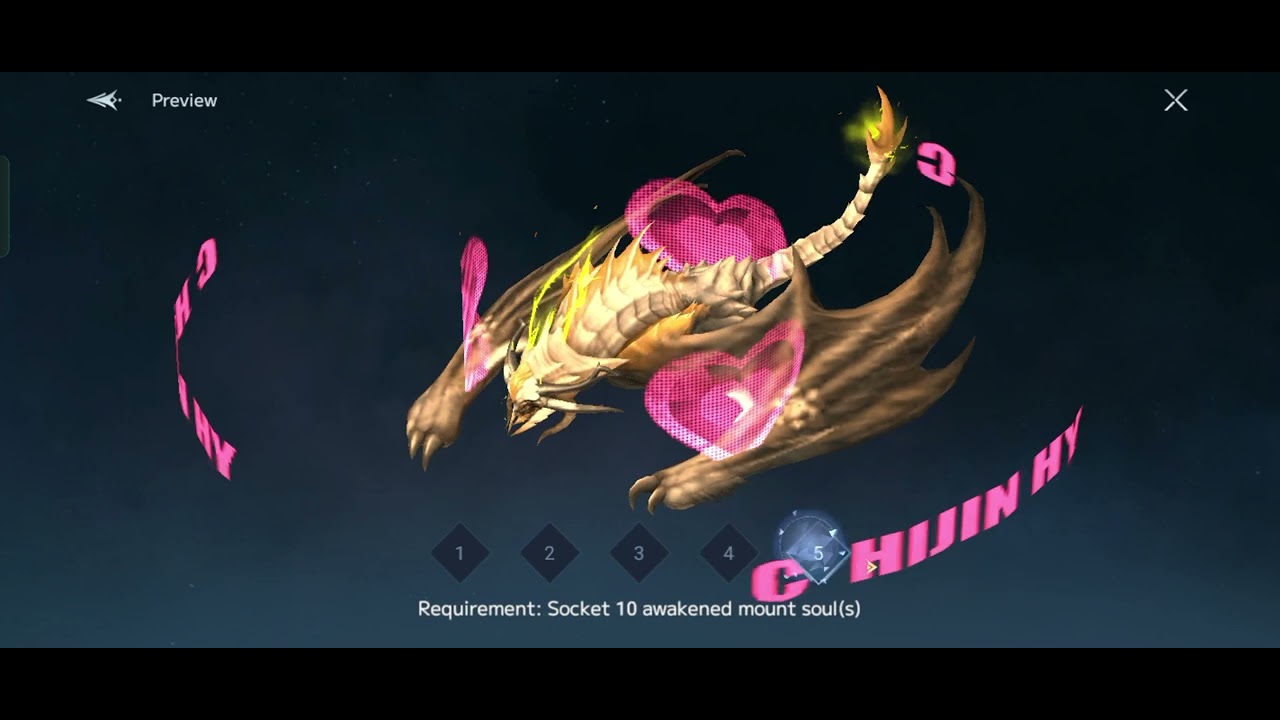 CHRONICLE OF INFINITY (COI) AWAKENING WAR MOUNT SOUL TO GET SPECIAL EFFECT