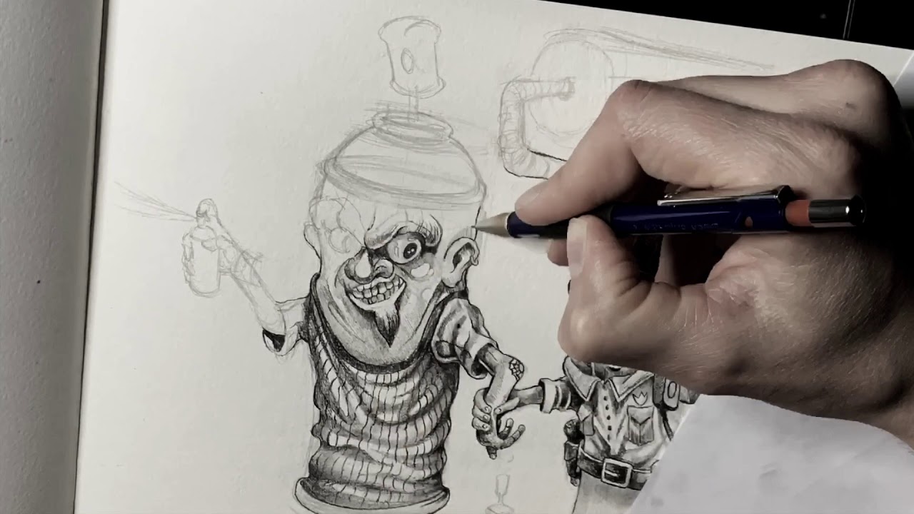 Color Police Department - Timelapse of a drawing - YouTube