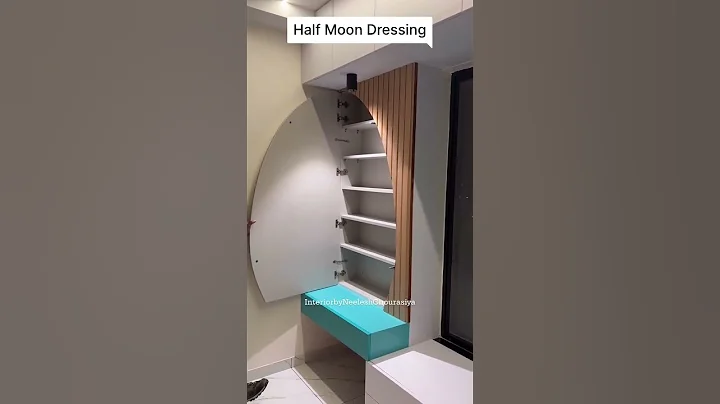 Half-moon, full charm🌙✨Elevate your vanity game with this elegant touch.#designgoals#luxuryinteriors