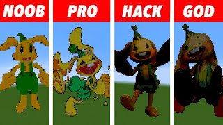 Pixel Art (NOOB vs PRO vs HACKER vs GOD) Bunzo Bunny in Minecraft