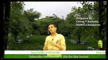 Android Practical 108 | Seekbar to define color | Part 1 | DEFINE COLORUSING SEEKBAR | USING SEEKBAR