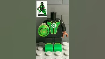 How To Make Lego Green Lantern John Stewart #lego #dc #dccomics #howtomake #greenlantern #marvel