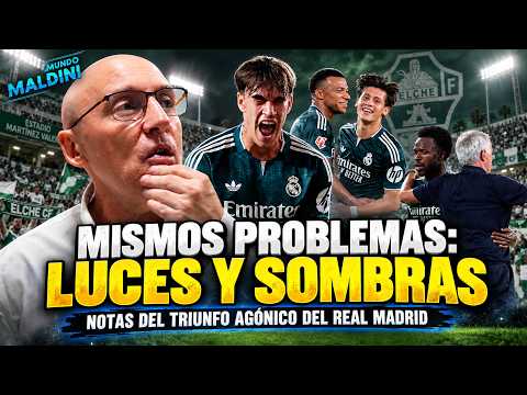 ¿SUSPENSO VINICIUS? ¿ARDA GULER EL MEJOR? LO DE DIOMANDÉ, ESPÍ, MBAPPÉ... NOTAS REAL MADRID VS ELCHE