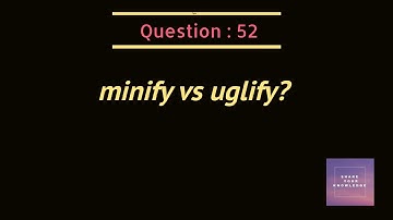 minify vs uglify?