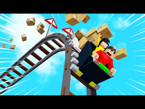 Yuta Mio Rides an Extreme Roller Coaster to Deliver Packages | ROBLOX