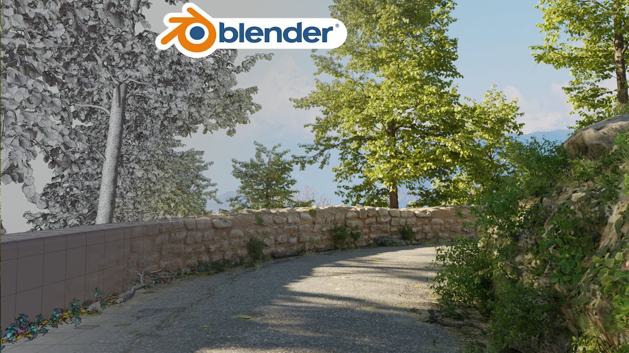 Blender - Realistic Environment - Timelapse - YouTube