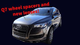 Audi Q7 did some optical modifications wheel spacers, new lenses and window tint